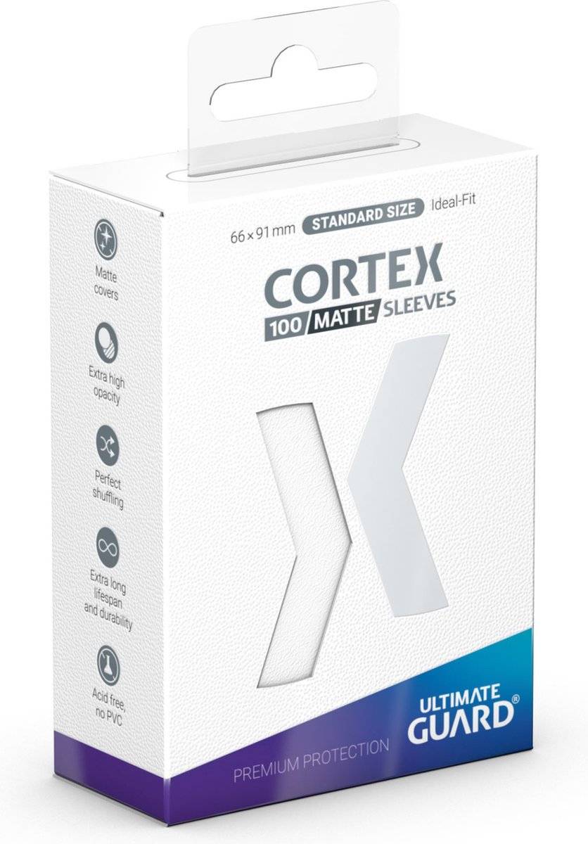 Ultimate guard cortex sleeves matte standard size (100) - white 40561330185864056133018586-0