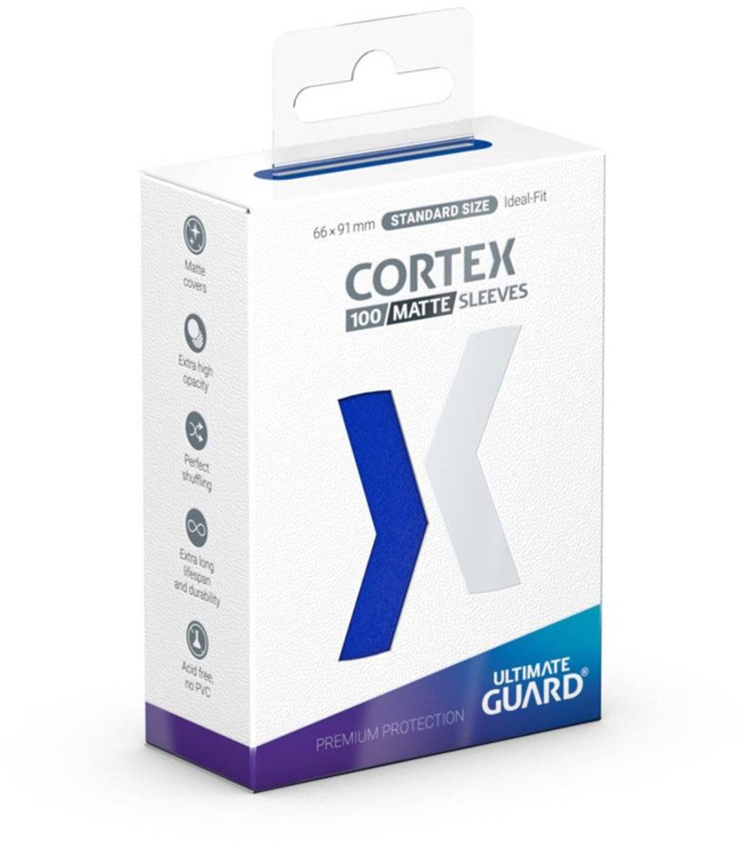 Ultimate guard cortex sleeves matte standard size (100) - blue 40561330186474056133018647-0