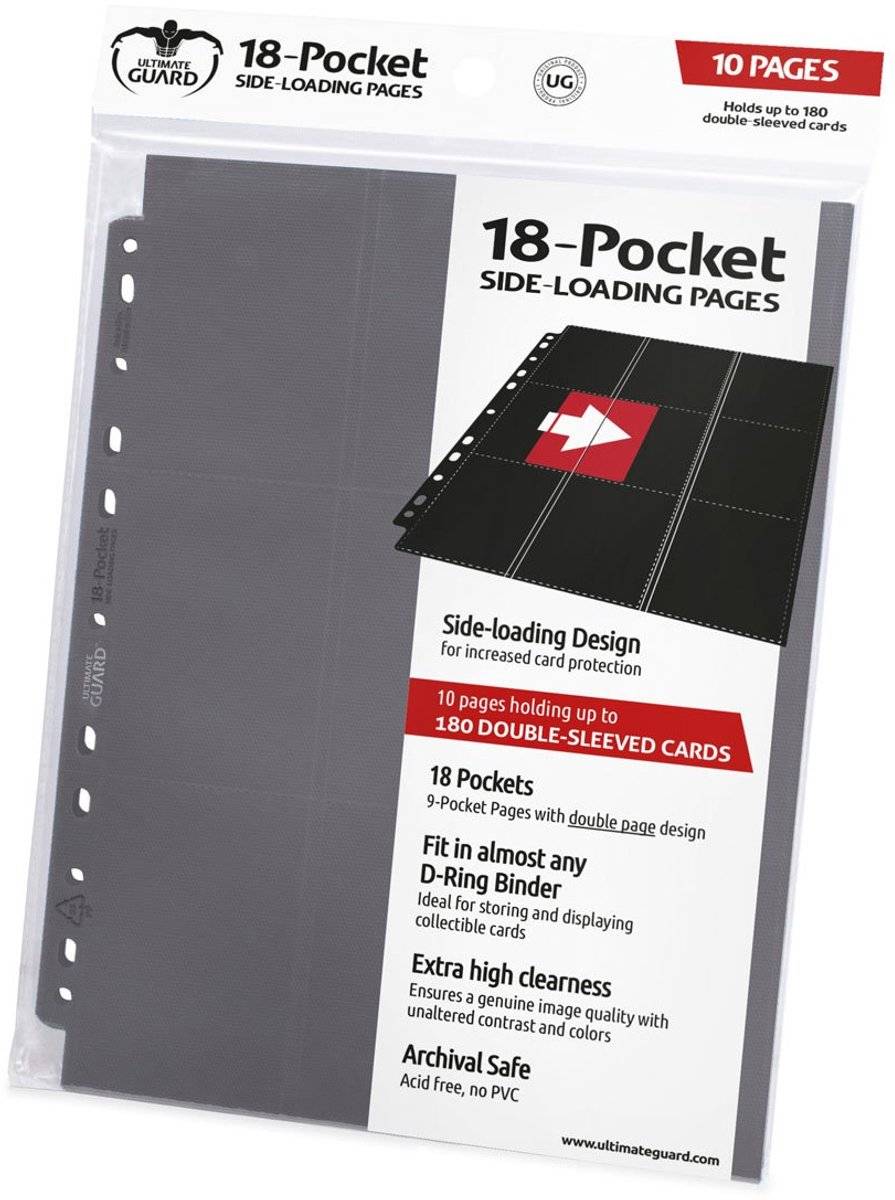 Ultimate guard 18-pocket pages side-loading (10) - grey 42602500784404260250078440-0