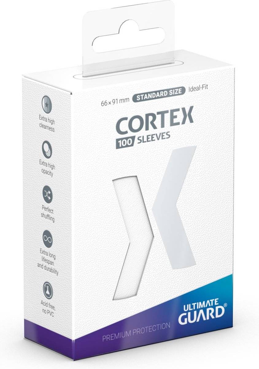 Ultimate guard cortex sleeves standard size (100) - white 40561330182894056133018289-0