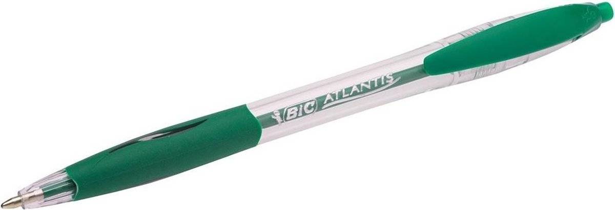 Bic balpen atlantis classic m groen doos 12 00703301368540070330136854-0