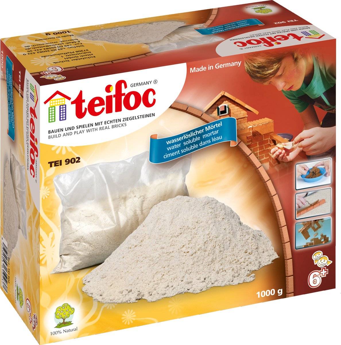 Teifoc ® wateroplosbare cement mortel – 1000 gram 42505036102374250503610237-0