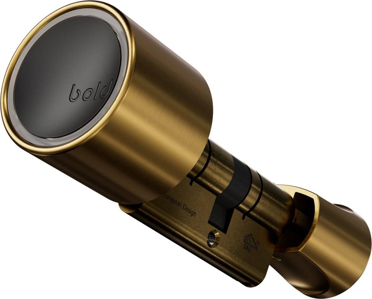 Bold security technology bv bold cilinder - bold elite - sx-33 - slim deurslot - rvs - messing-0