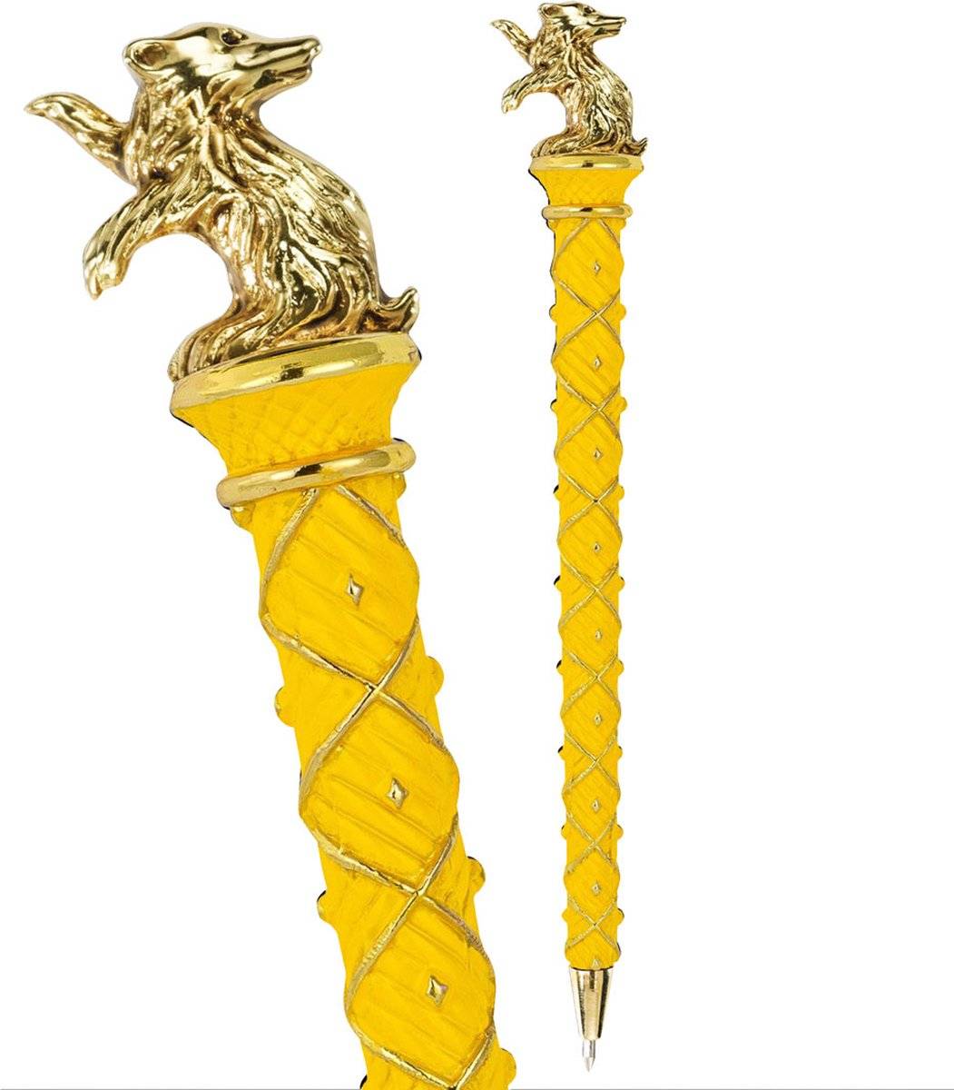The noble collection huffelpuf pen - zilver verguld 08123700111170812370011117-0