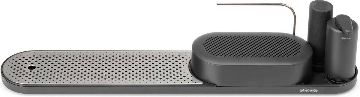 Brabantia sinkstyle gootsteen organizer en zeepdispenser set - large - mineral infinite grey-0