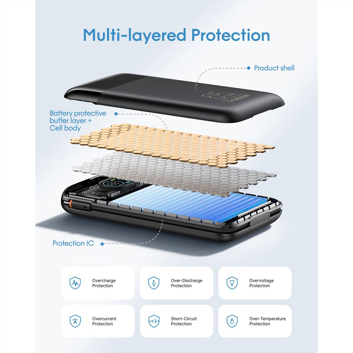 Veger Powerbank W3019S 27000mah Black-2