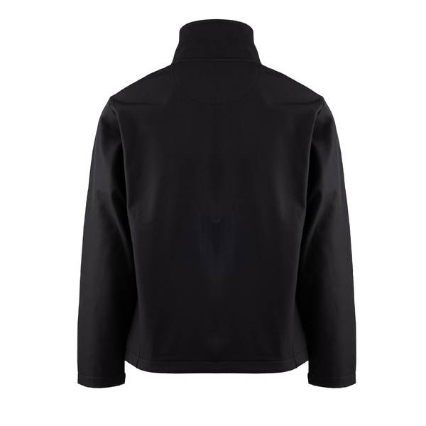 Arco Responsible Softshell Jas Heren Zwart– GRS Gerecycled Polyester – Winddicht – 3 Ritszakken – Maat 2XL-1