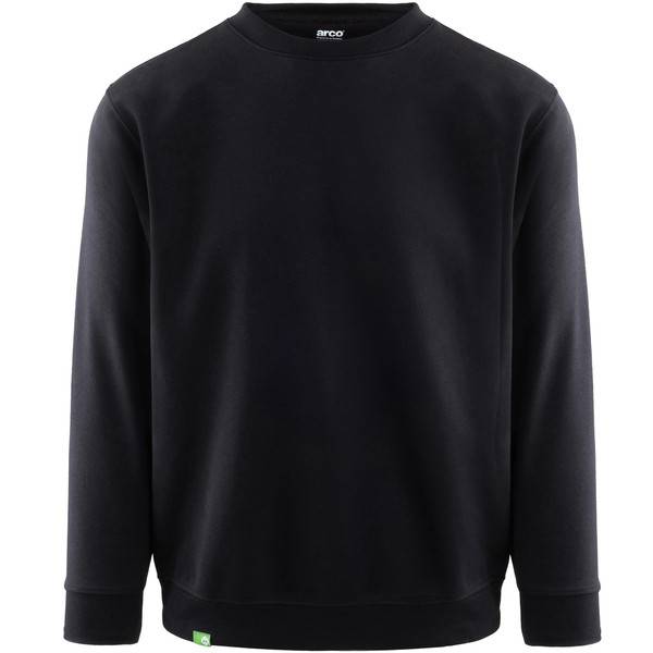 Arco Responsible Werktrui Zwart – 65% Polyester / 35% Katoen – GRS Gerecycled Polyester – Better Cotton – Maat L-0