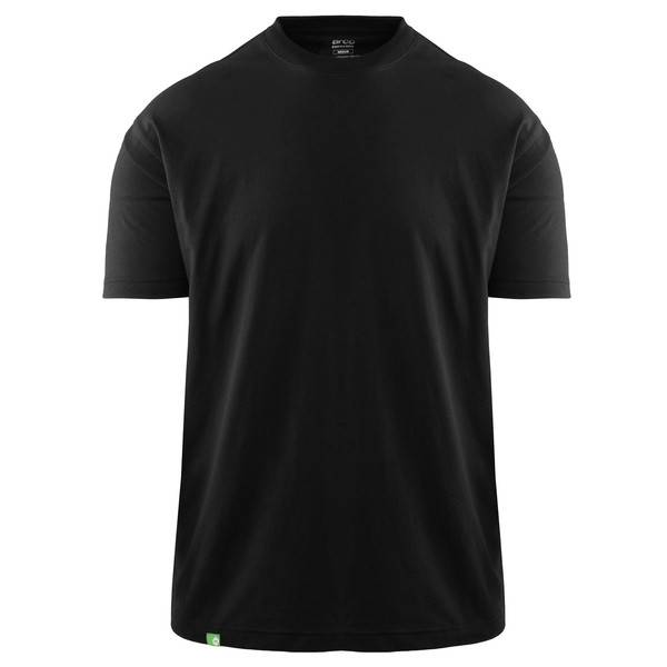 Arco Responsible T-shirt Zwart – 65% Polyester / 35% Katoen – GRS Gerecycled Polyester – Better Cotton – Maat M-0