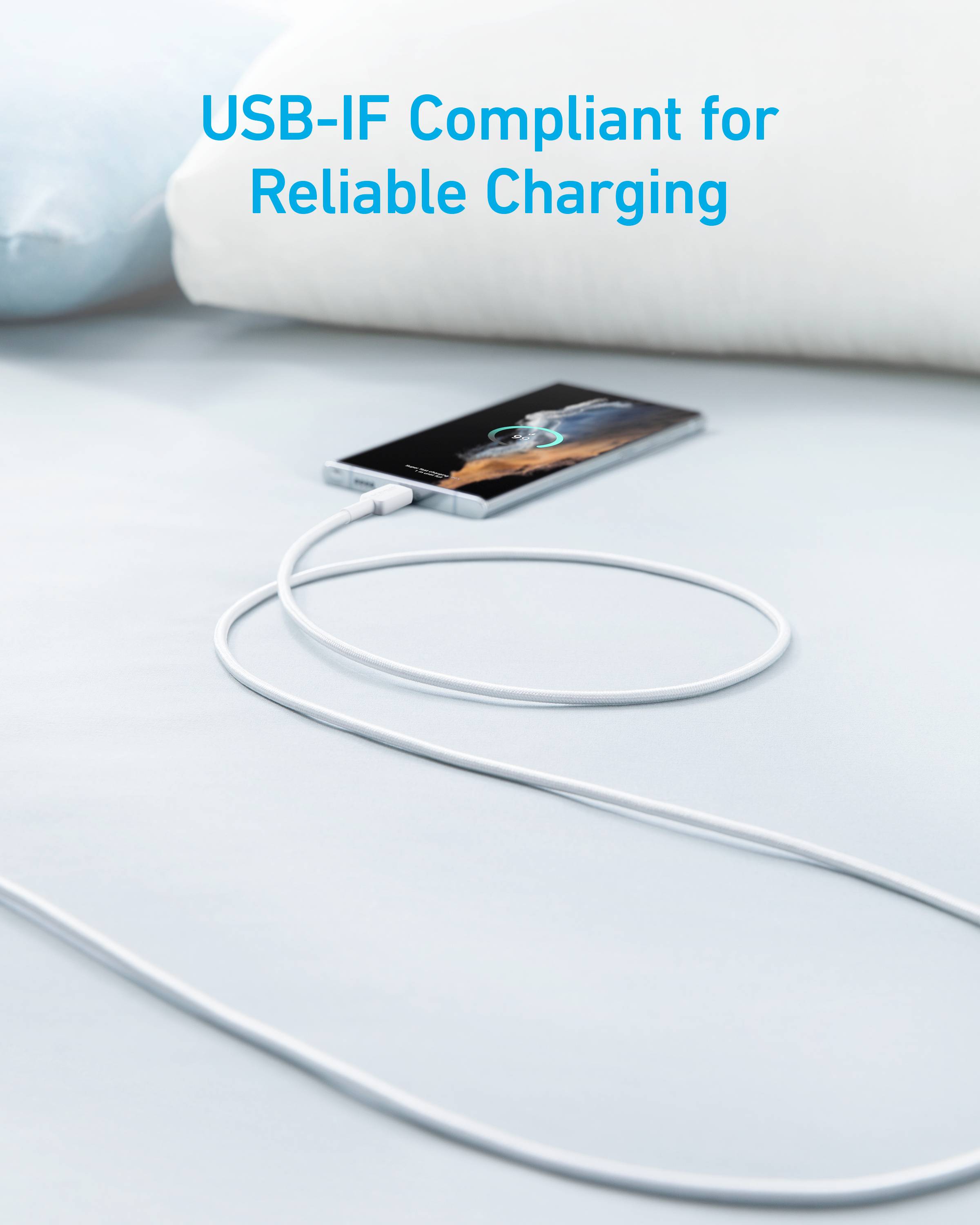 Anker A81H6G21 USB-kabel USB-A stekker, USB-C stekker 1.8 m Wit-2