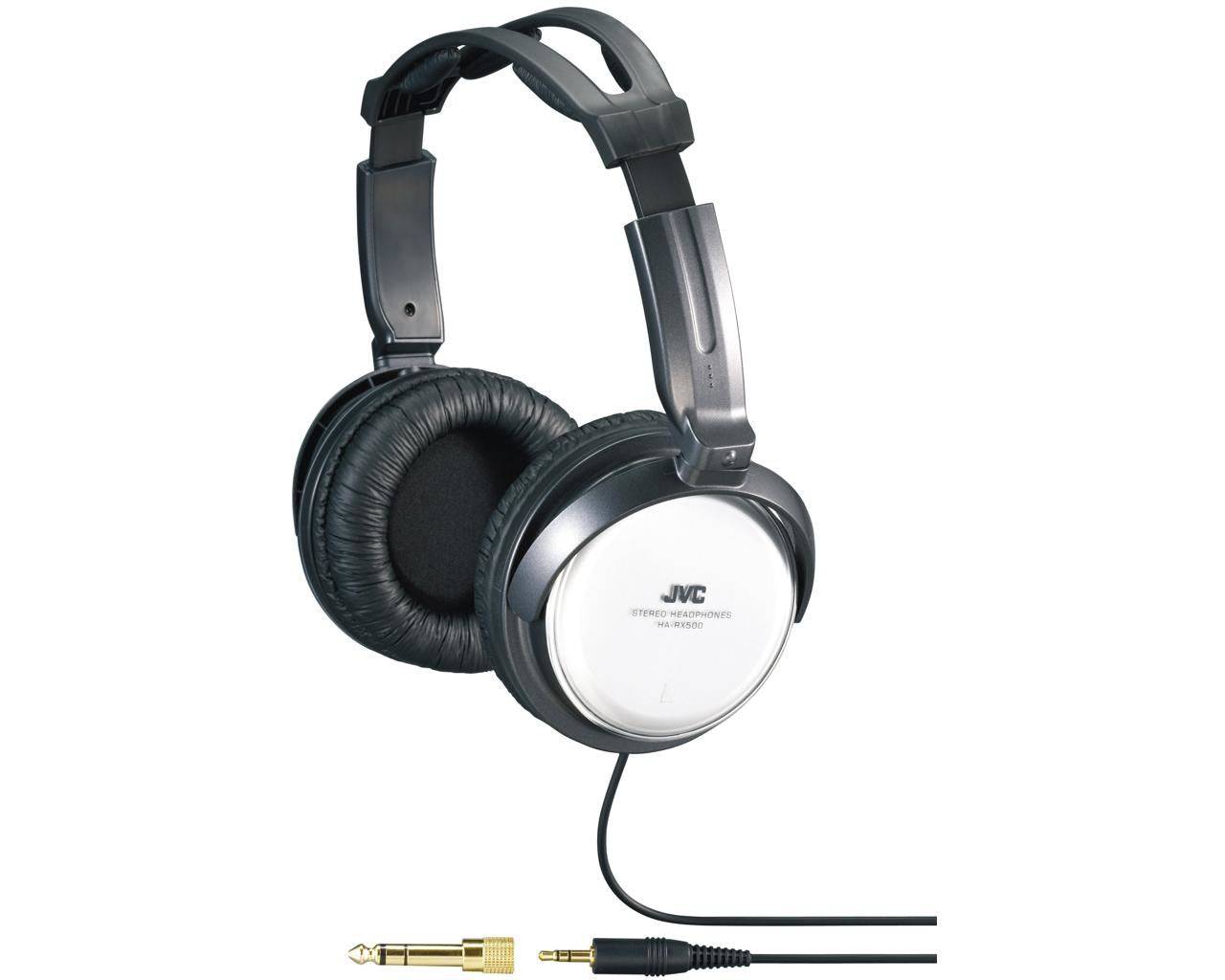 JVC HA-RX500-E Bedrade Hoofdtelefoon Hoofdband Zwart/Wit-0
