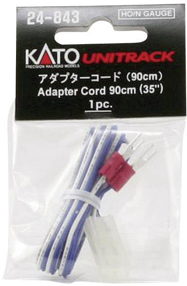 Adapterkabel 'KATO UNITRACK', 90 cm. Verpakking toont een enkele, wit-blauwe kabel met aansluitstekkers.