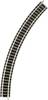 N Fleischmann Piccolo (met ballastbed) 9125 Gebogen rails 225.6 mm 45 ° 225.6 mm 1 stuk(s)