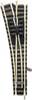 9170 N Fleischmann Piccolo (met ballastbed) Wissel, Links 111 mm 15 ° 430 mm 1 stuk(s)