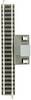 N Fleischmann Piccolo (met ballastbed) 9108 Aansluitrails, Recht 111 mm 1 stuk(s)