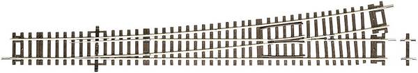 H0 Roco RocoLine (zonder ballastbed) 42490 Gebogen wissel, Links 345 mm 1 stuk(s)