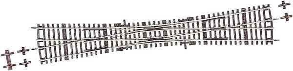 H0 Roco RocoLine (zonder ballastbed) 42496 Engels wissel 345 mm 1 stuk(s)