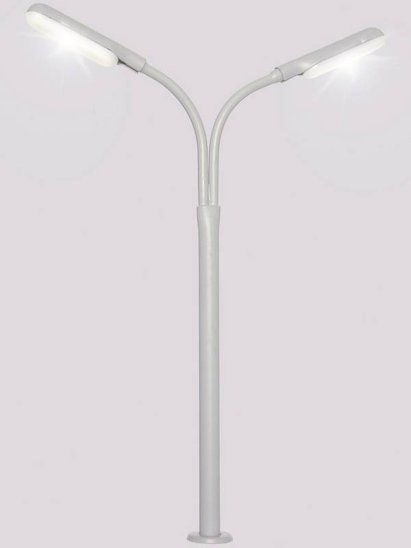 Viessmann Modelltechnik H0 Straatlantaarn Dubbel Kant-en-klaar model 6095 1 stuk(s)