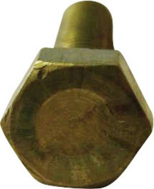 TOOLCRAFT  216291 Zeskantbout M2 10 mm Buitenzeskant DIN 933   Messing  10 stuk(s)