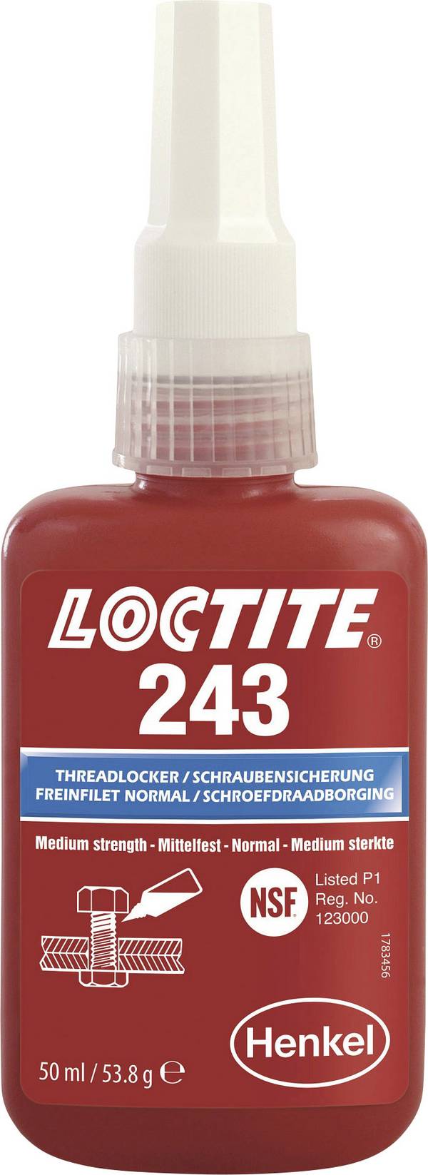 LOCTITE® 243 1335884 Schroefborging Vastheid: Gemiddeld 50 ml