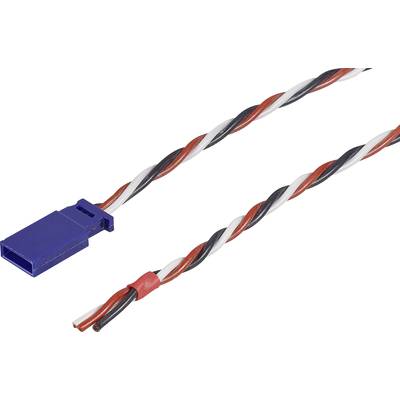 Servo Kabel [1x Futaba-stekker - 1x Open kabeleinde] 30.00 cm 0.35 mm² Silicone Modelcraft