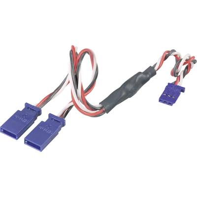 Modelcraft Servo Y-kabel [2x Futaba-stekker - 1x Futaba-bus] 30.00 cm 0.35 mm²  
