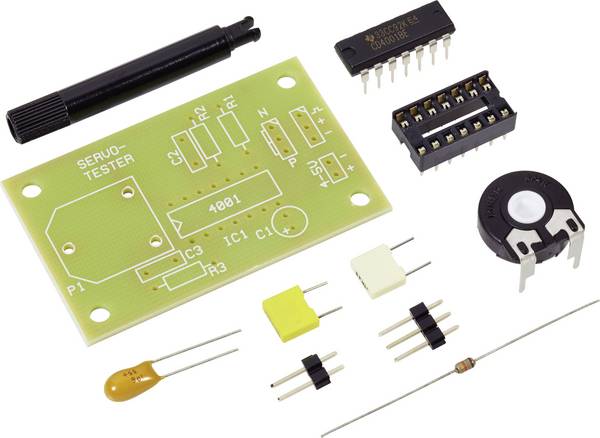 Servo-tester bouwpakket (l x b) 50 mm x 35 mm 1 stuk(s)