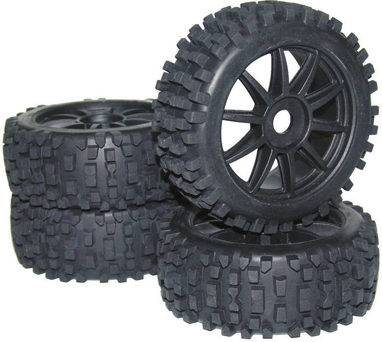 Reely 1:8 Buggy Complete wielen Big Core 10-spaaks Zwart 4 stuk(s) kopen