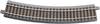 H0 Roco GeoLine (met ballastbed) 61122 Gebogen rails 6 stuk(s)