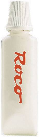 Een witte fles met rode 'Roca' tekst op de voorkant.