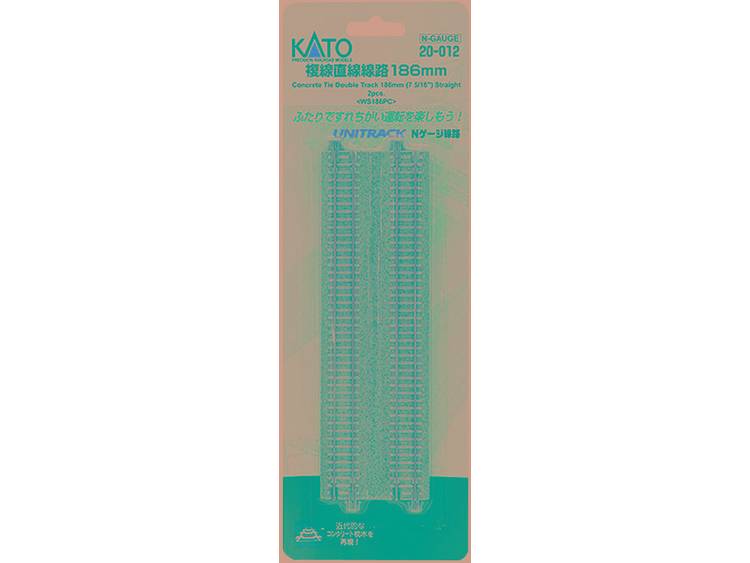 KATO 7078020 N Rechte dubbele rails (betonnen dwarsliggers) (2 stuks)