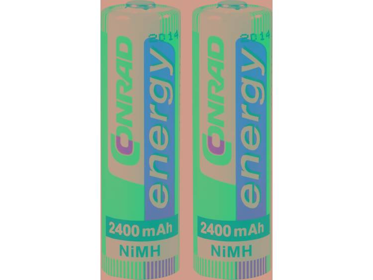 Conrad energy HR06 AA oplaadbare batterij (penlite) NiMH 1.2 V 2400 mAh 2 stuks