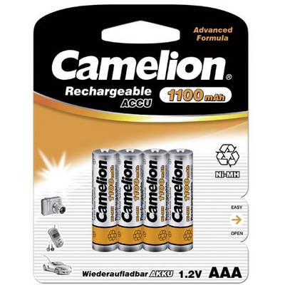 lineair Retoucheren zonnebloem Camelion HR03 Oplaadbare AAA batterij (potlood) NiMH 1100 mAh 1.2 V 4  stuk(s) kopen ? Conrad Electronic