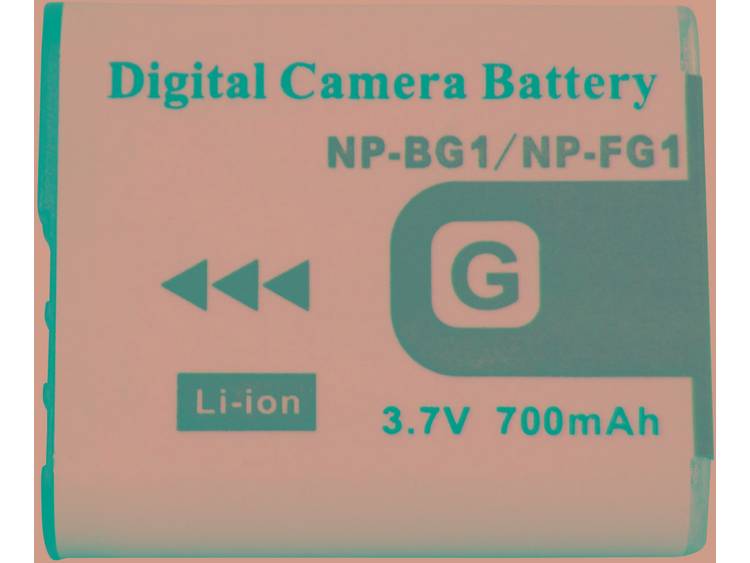 Conrad energy Camera-accu Vervangt originele accu NP-BG1 3.7 V 700 mAh