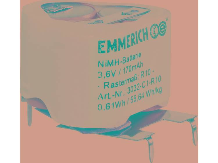 Emmerich NiMH speciale accu-packs R10 3.6 V SLF 170 mAh (l x b x h) 25 x 21 x 18 mm
