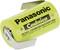 Groene Panasonic Cadnica Nikkel-Cadmium-batterij, vervaardigd door Sanyo Electric Co., Ltd. in Japan.