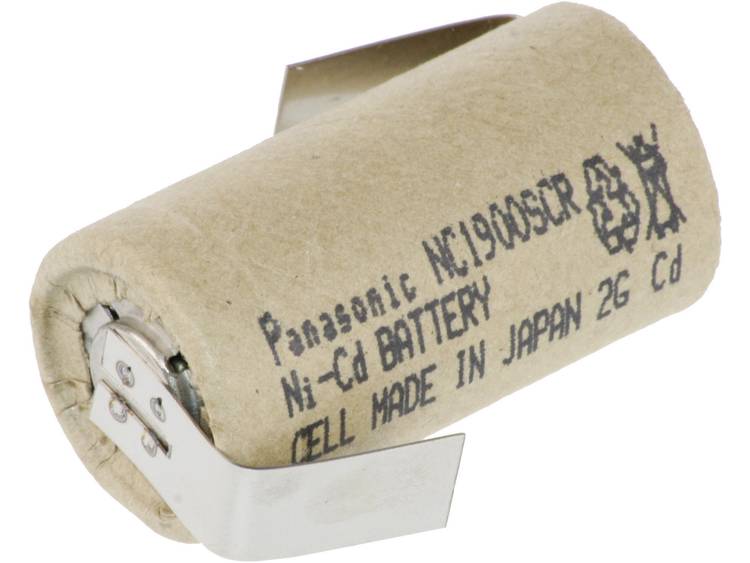 Panasonic Sanyo NiCd-batterij Sub-C 1.2 V 1900 mAh (Ø x h) 22.9 mm x 43 mm NC-1900SCR