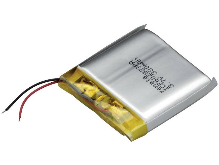 Renata ICP602823PA Speciale oplaadbare batterij ICP072926 Kabel LiPo 3.7 V 350 mAh