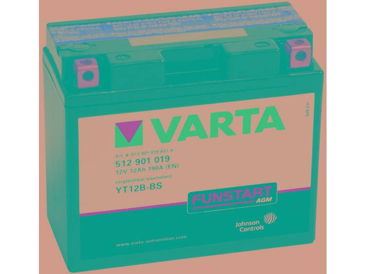 Varta Motor AGM Powersports Accu-Batterij YT12B-4-YT12B-BS