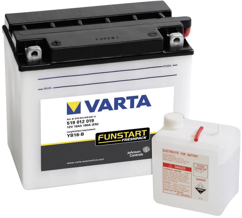 Varta YB16-B Motoraccu 12 V 19 Ah ETN 519012019 N/A | Conrad.nl