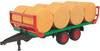 bruder Balentransportaanhanger met 8 ronde balen Kant-en-klaar model Landbouwvoertuig (model)