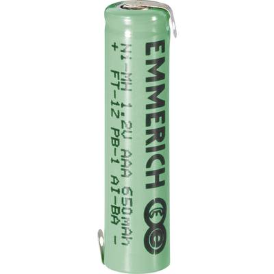 Emmerich Micro ZLF Speciale oplaadbare batterij AAA (potlood) Z-soldeerlip NiMH 1.2 V 650 mAh