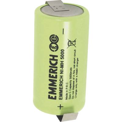 Emmerich Baby ZLF Speciale oplaadbare batterij C (baby) Z-soldeerlip NiMH 1.2 V 5000 mAh