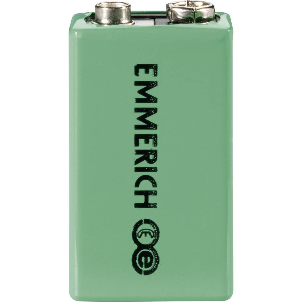 Emmerich 6LR61 9V oplaadbare batterij (blok) NiMH 9.6 V 200 mAh 1 stuks
