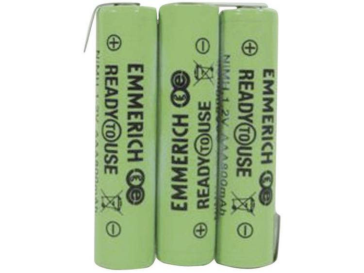 Emmerich Ready to Use accupack potlood 3,6 V, ZLF 800 mAh (l x b x h) 32.5 x 10.5 x 44.5 mm