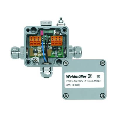 Weidmüller FBCON PA CG/M12 1WAY LIMITER 8714160000 Passieve sensor/actorbox Profibus-PA standaardvedeler met stroombegre