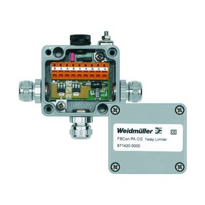 Weidmüller FBCON PA CG 1WAY LIMITER 8714200000 Passieve sensor/actorbox Profibus-PA standaardvedeler met stroombegrenzer
