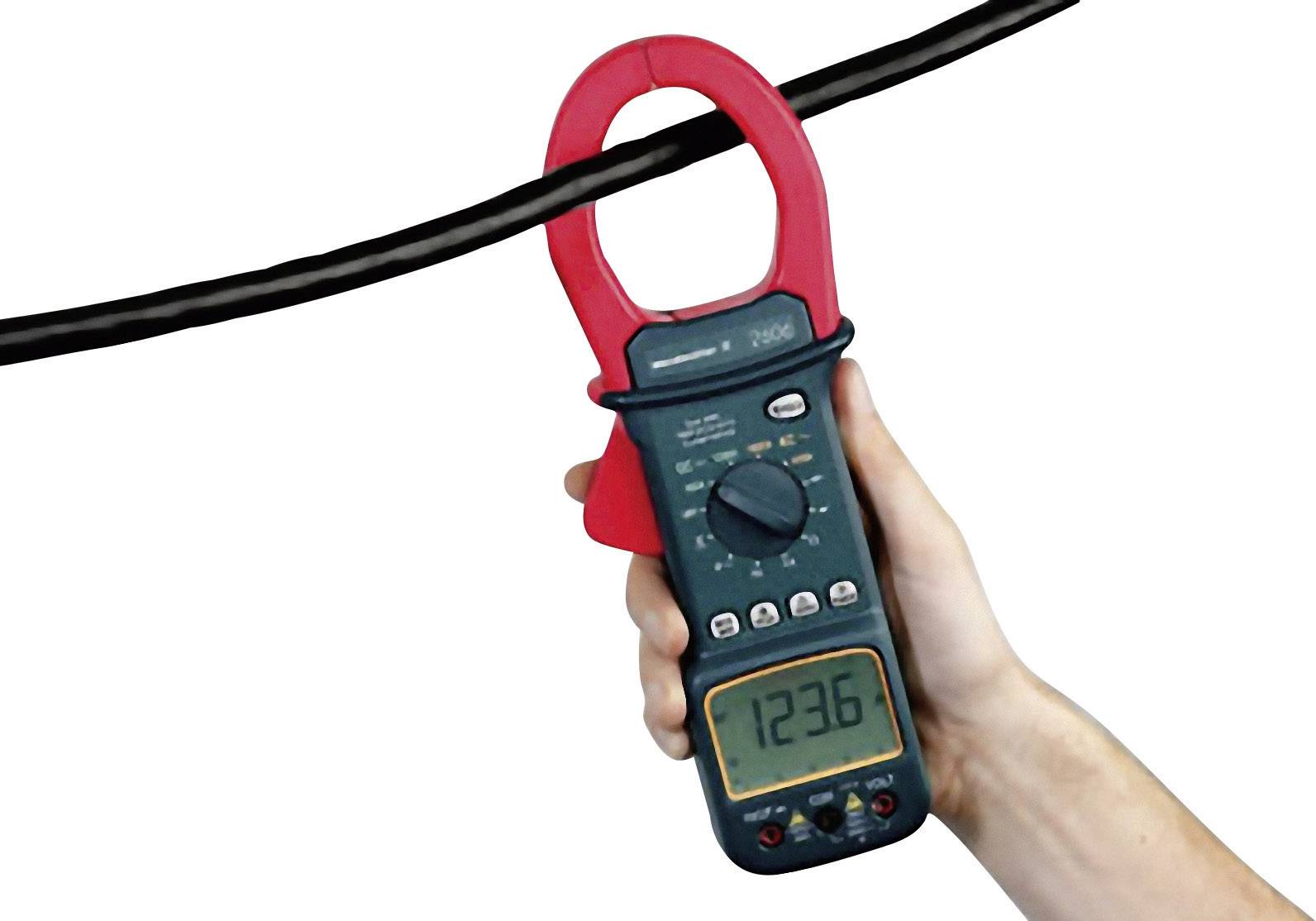 Weidmüller Stroomtang, Multimeter Digitaal CAT III 1000 V Weergave (counts): 4000-1