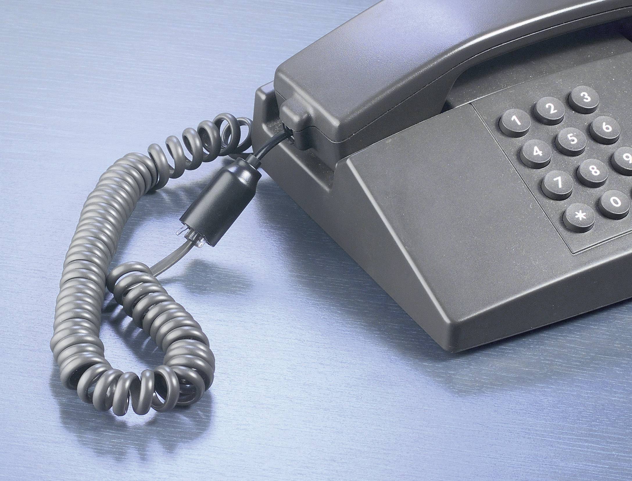 Renkforce Snoerontwarder Adapter [1x RJ10-stekker 4p4c - 1x RJ10-bus 4p4c] 3.00 cm Zwart-2