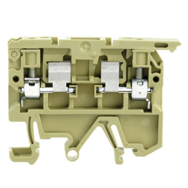 Weidmüller 0474560000 Zekering-serieklem  Schroeven  Beige, Geel 100 stuk(s)